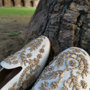 Reina - JUJU by Jyoti Sardar - handmade hand embroidered vegan shoes for women