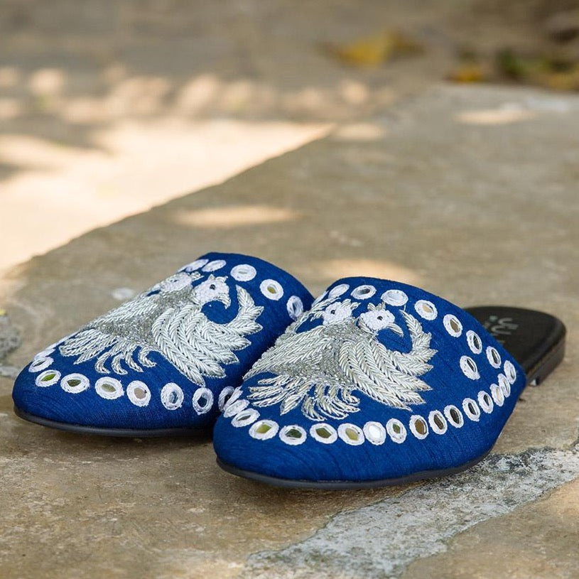 Kai - JUJU by Jyoti Sardar - handmade hand embroidered vegan shoes for women