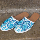 San - JUJU by Jyoti Sardar - handmade hand embroidered vegan shoes for women