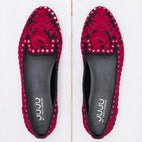 Valentina - JUJU by Jyoti Sardar - handmade hand embroidered vegan shoes for women